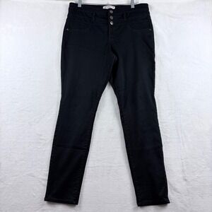 No Boundaries Pants‎ Black High Rise Triple Button Size 15